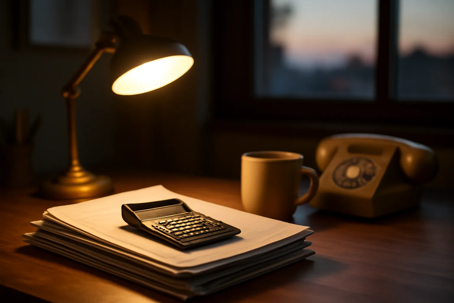 Desk with contract papers and calculator representing the cost of hiring a timeshare lawyer