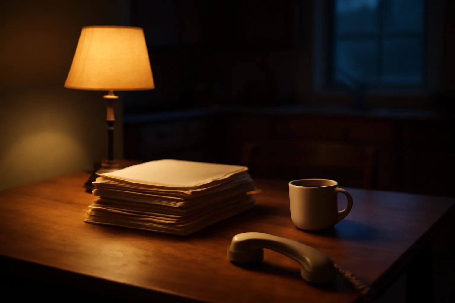 Kitchen table with paperwork and phone, evoking a timeshare owner weighing exit company options