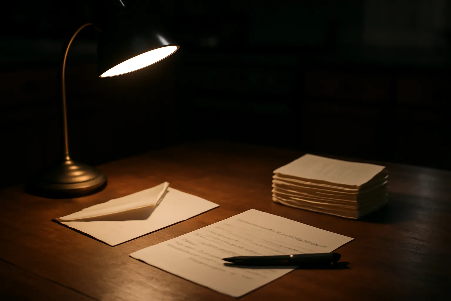 Kitchen table with mailed cancellation notice materials, evoking a lawsuit against a timeshare exit team