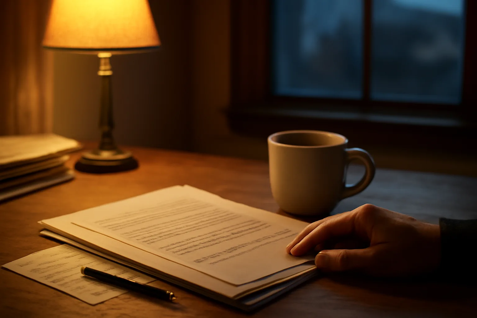 Home desk scene with mail receipt and paperwork representing timeshare exit legal process
