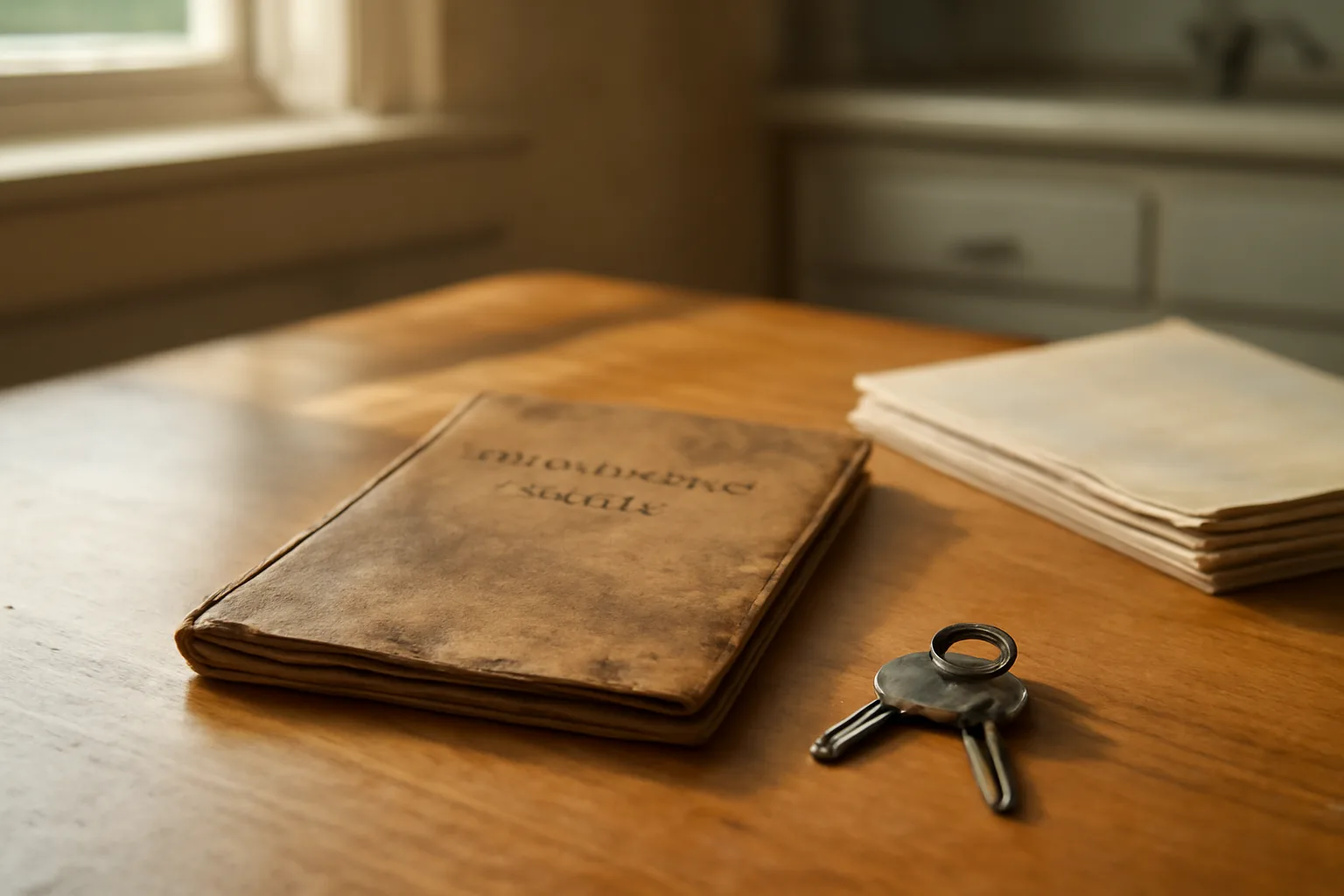 Deed papers and keys on a kitchen table representing a timeshare exit decision