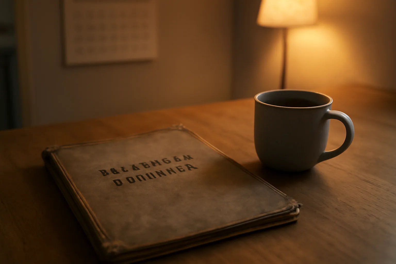 Kitchen table scene suggesting a homeowner reviewing timeshare cancellation options at night