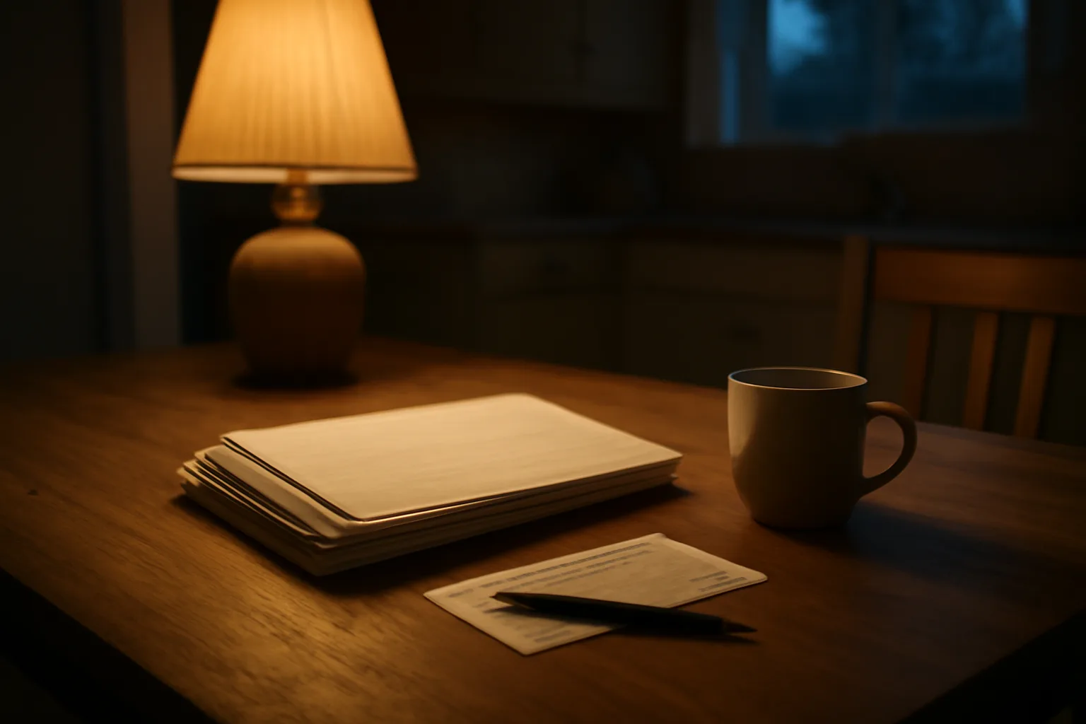 Documents and a pen on a table representing a timeshare contract cancellation decision