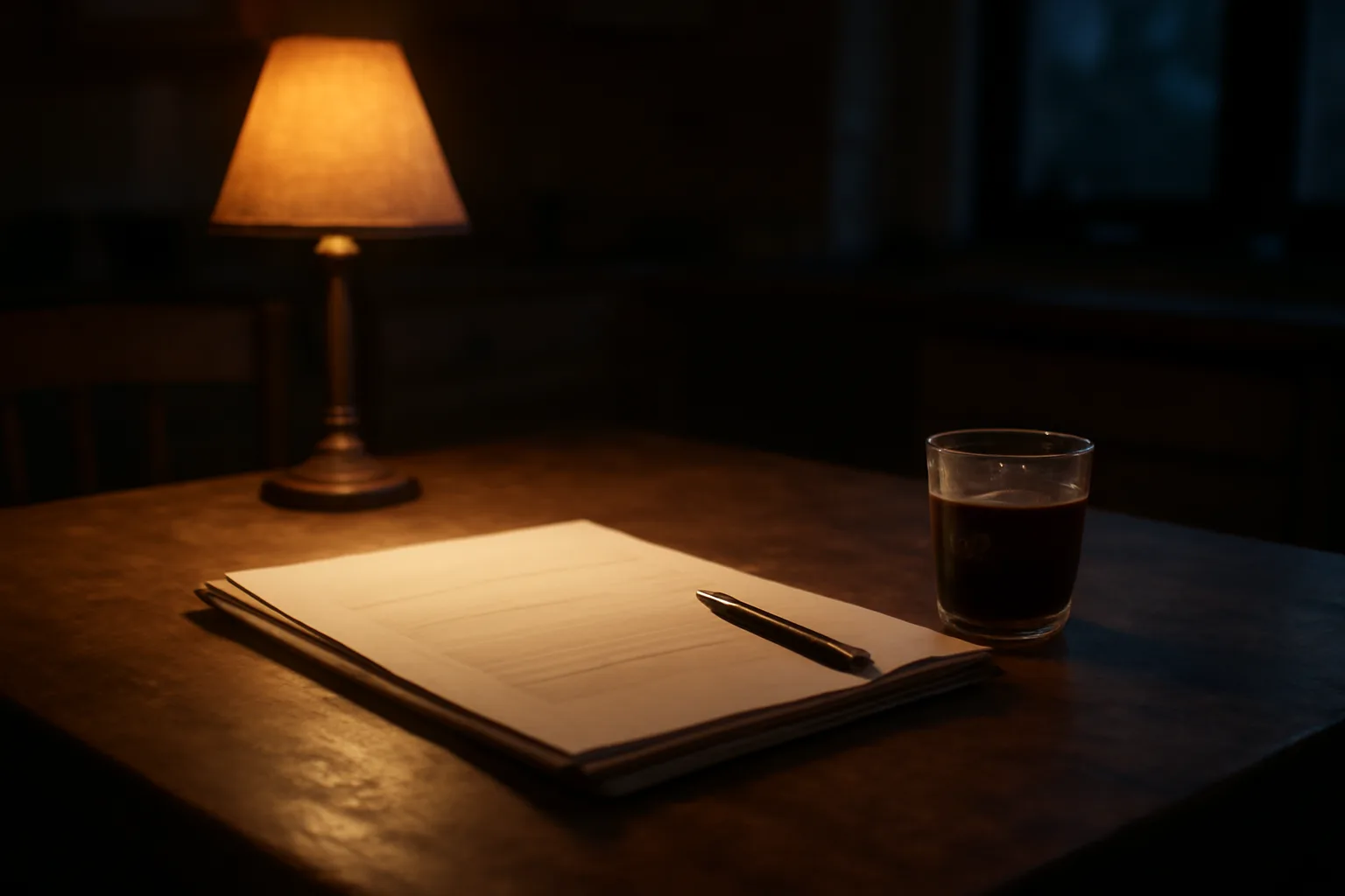 Contract paperwork and a pen on a kitchen table, representing a Wyndham timeshare cancellation decision