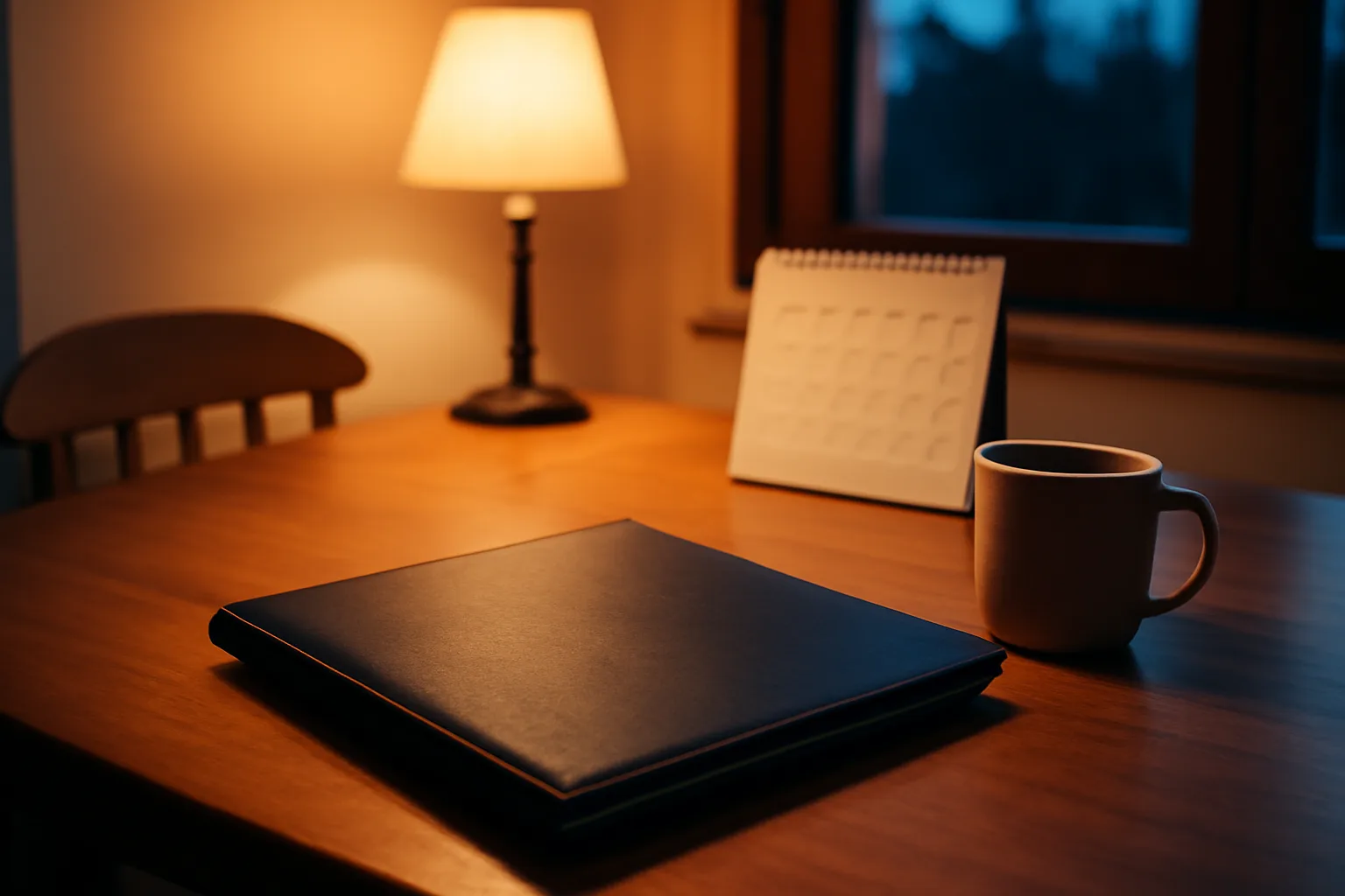 Kitchen table scene representing a homeowner deciding whether to cancel a timeshare contract