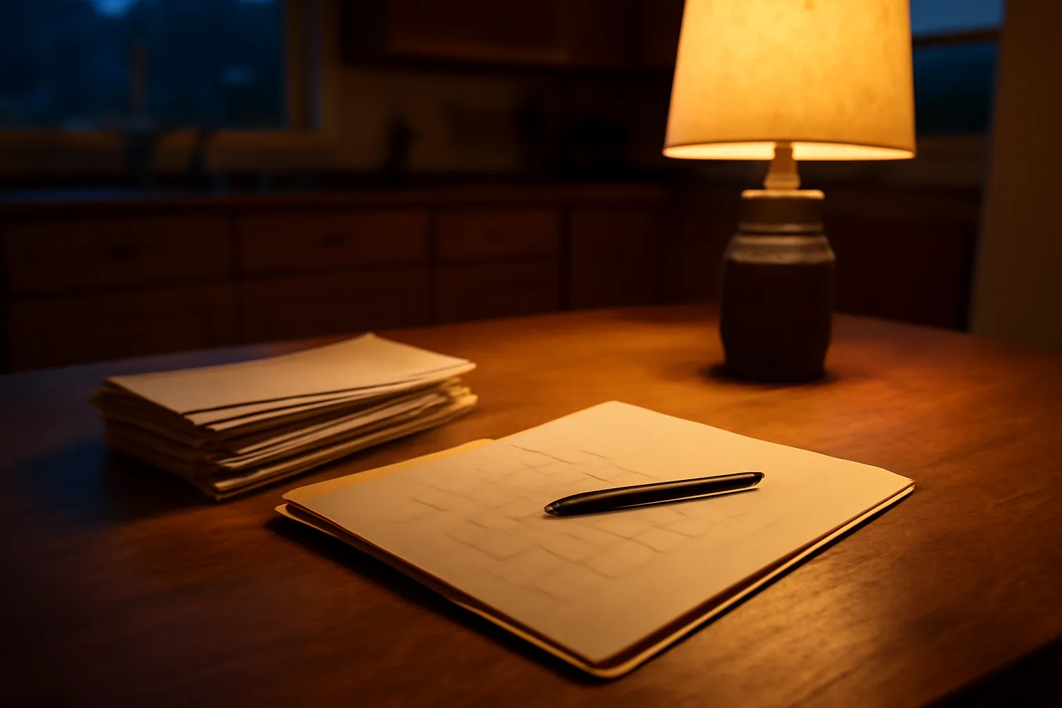 Certified mail receipts and a folder on a table representing exiting a timeshare without a lawyer