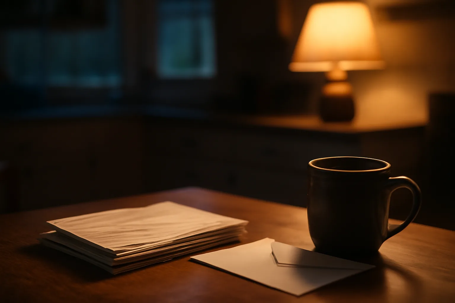 Certified mail receipts and an open envelope on a kitchen table, representing a timeshare cancellation letter
