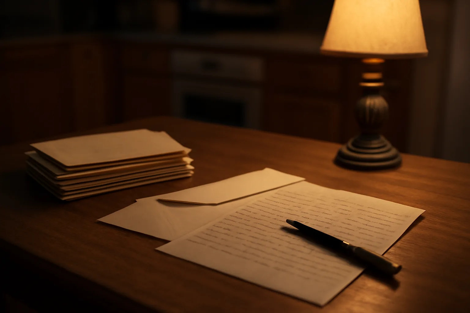 Certified mail receipts and a handwritten letter on a table, representing canceling a timeshare contract