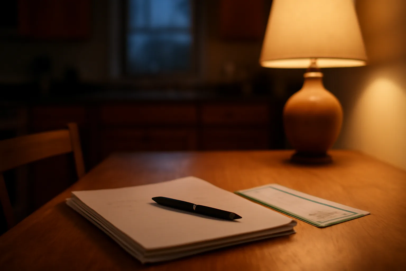 Pen and mailed documents on a table representing canceling a timeshare purchase