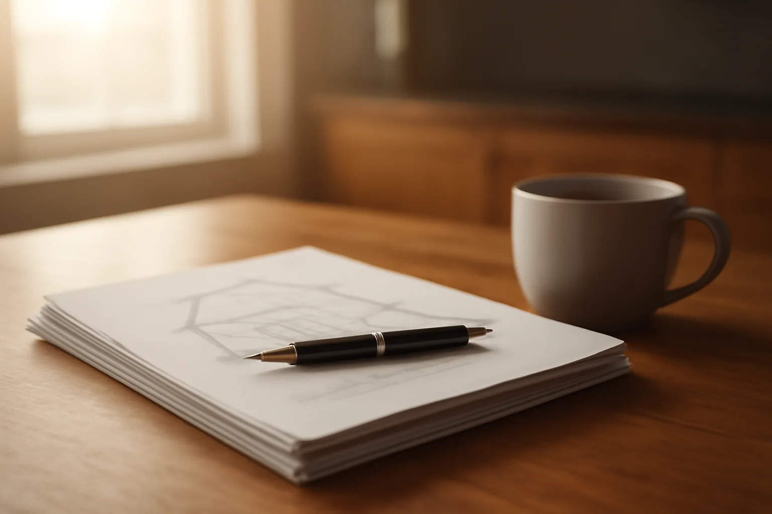 Contract papers and a pen on a table, representing the process of cancelling timeshares