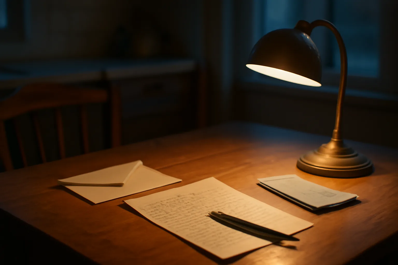 handwritten cancellation letter and certified mail receipts on a kitchen table