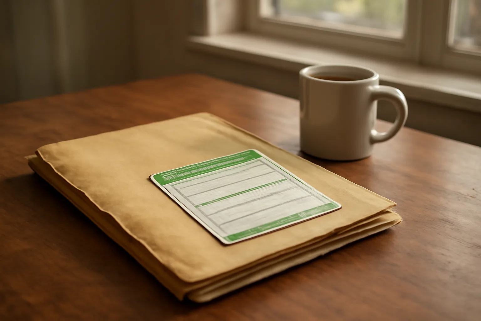 Documents and certified mail receipt on a kitchen table for timeshare cancellation