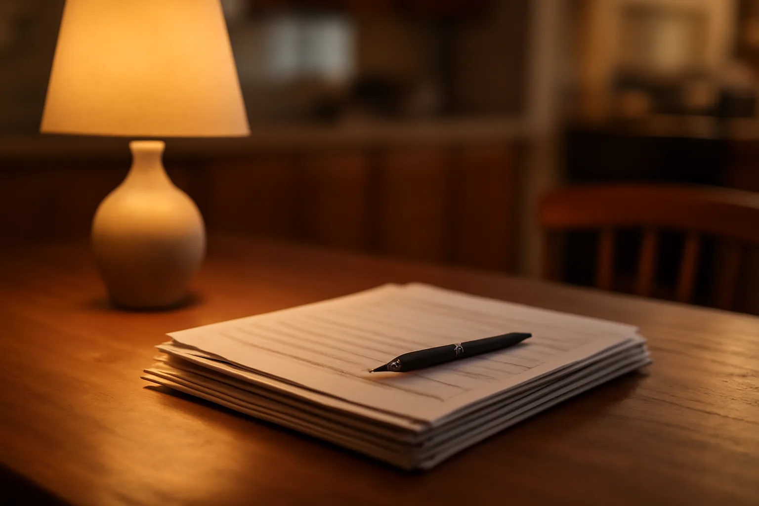 Contract papers and a certified mail receipt on a table representing timeshare cancellation steps