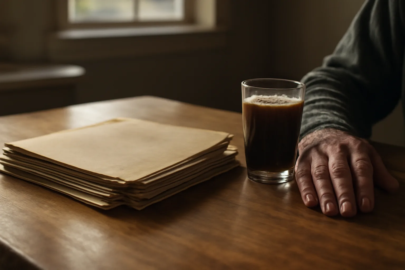 Owner reviewing paperwork at a kitchen table after the timeshare rescission period ended