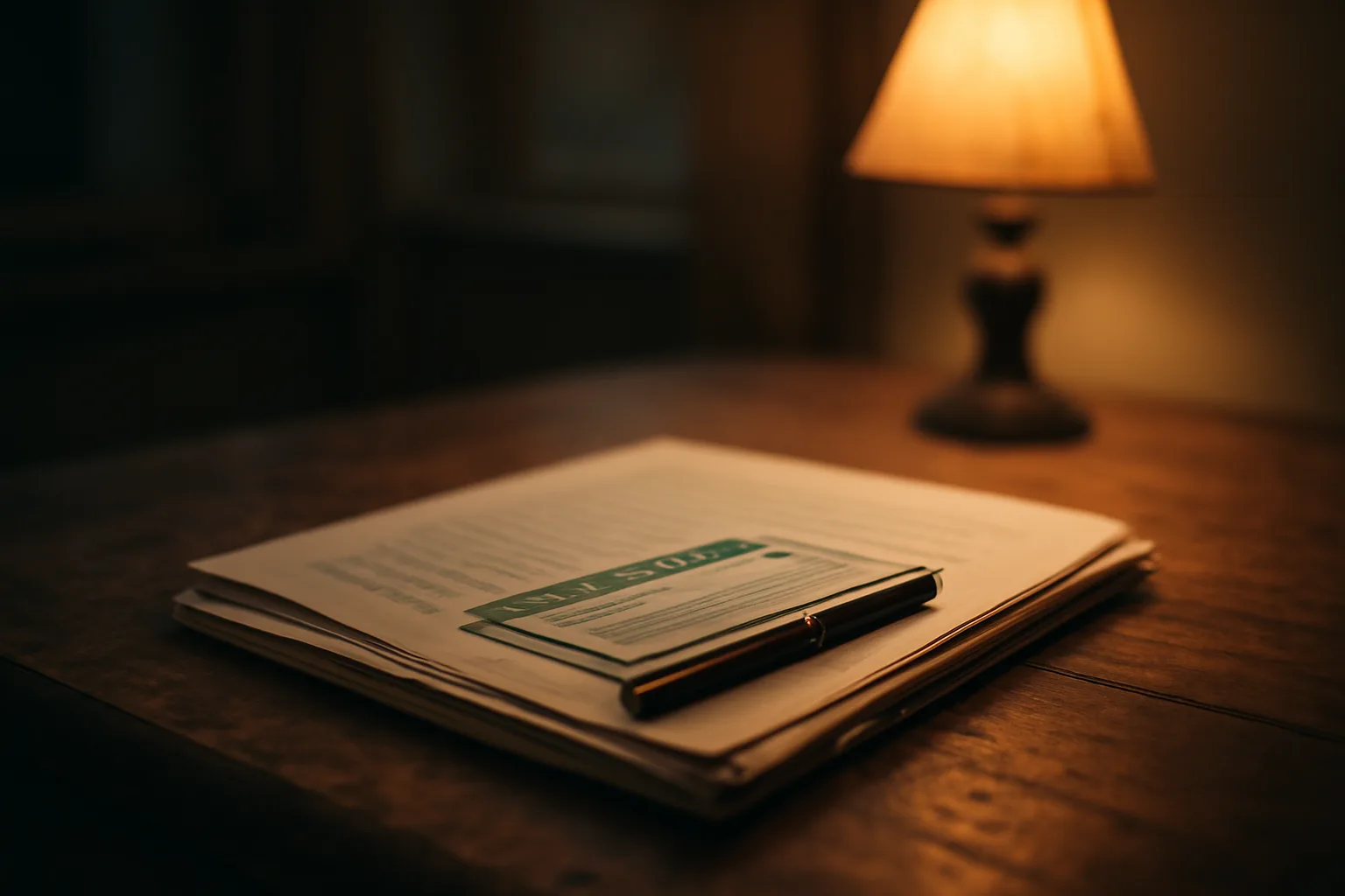 Documents and a pen on a table representing the process of canceling a timeshare contract