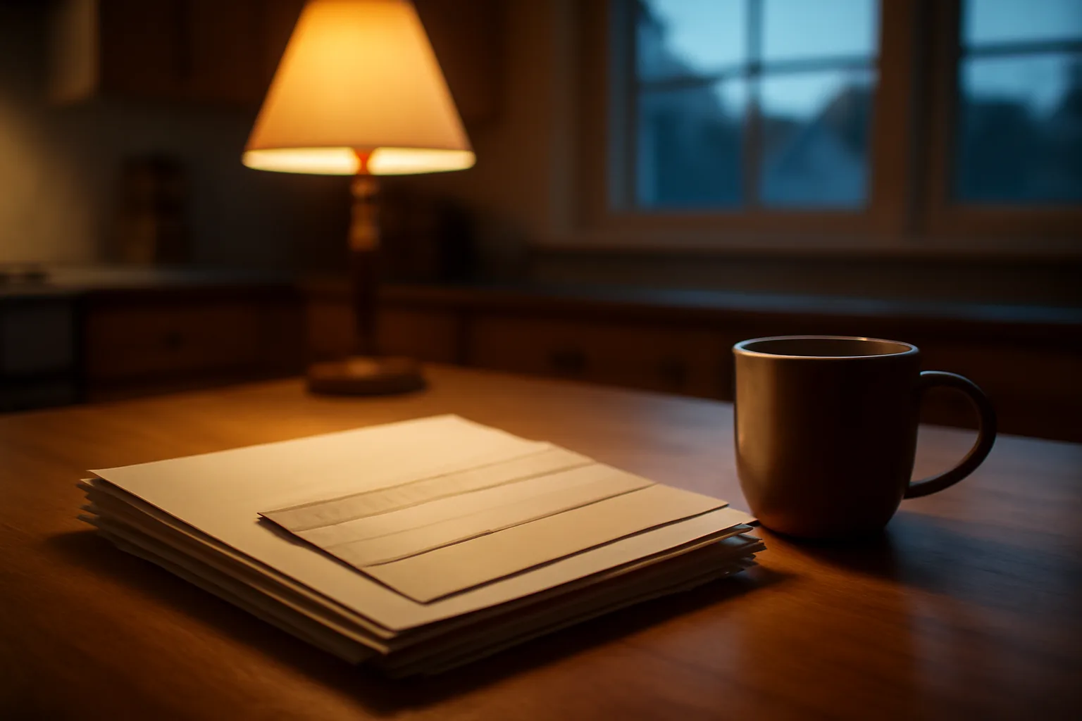 Contract papers and a coffee mug on a table, representing exiting a Diamond Resorts timeshare