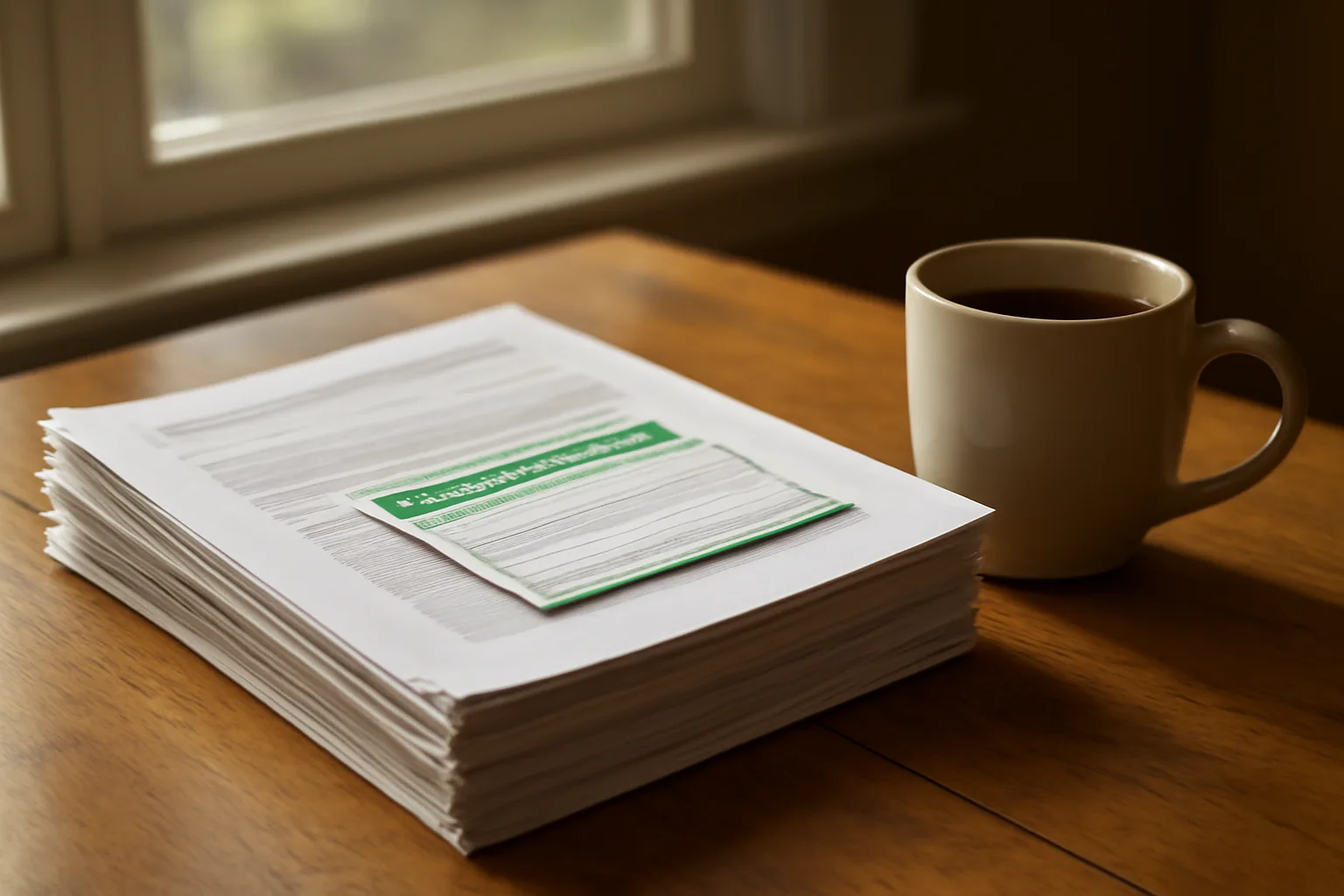 Contract papers and mail receipt on a table, representing canceling a Florida timeshare