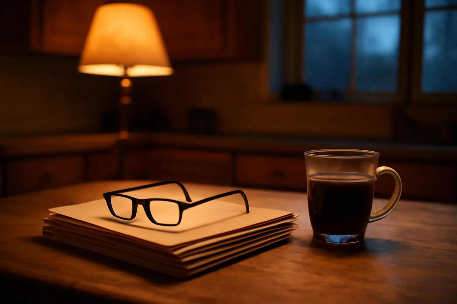 Stack of paperwork and reading glasses on a table, representing timeshare loan decisions