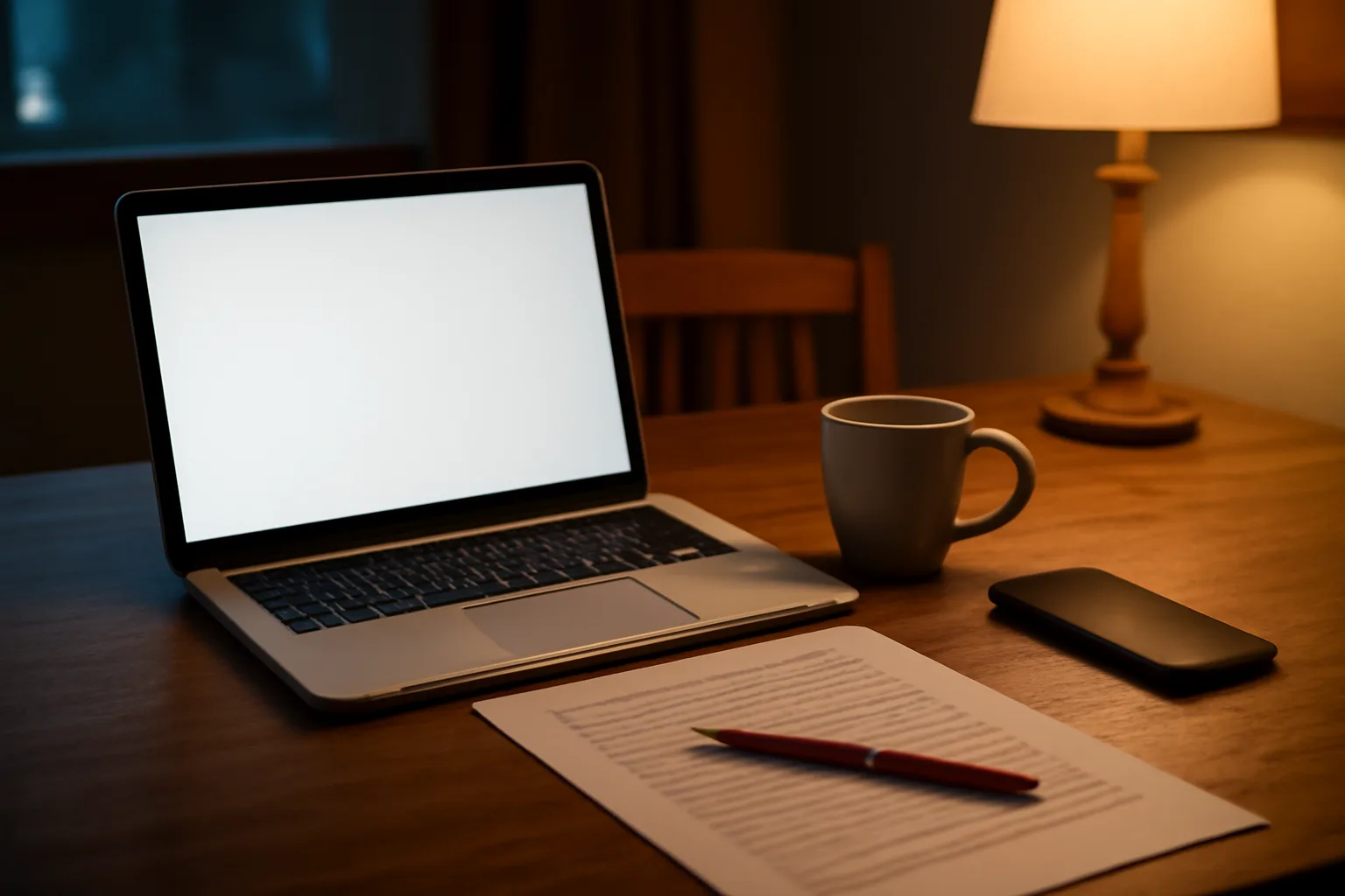 Person researching timeshare reviews at a kitchen table with contract paperwork nearby