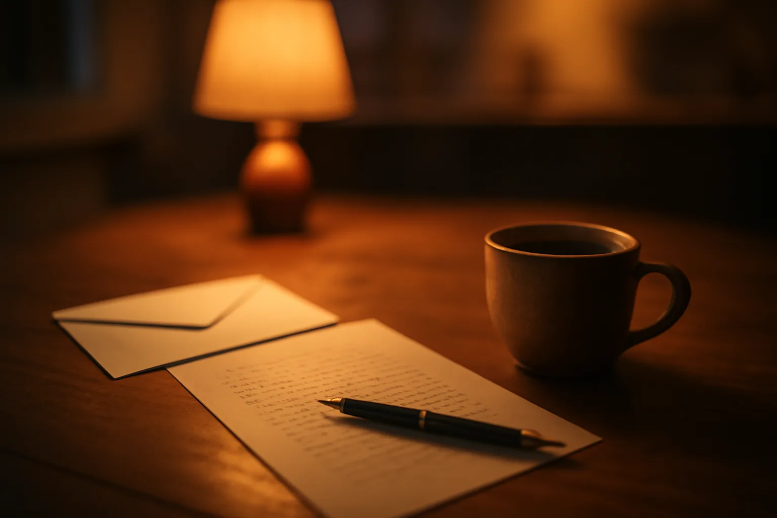Handwritten letter and pen on a kitchen table representing a timeshare rescission letter