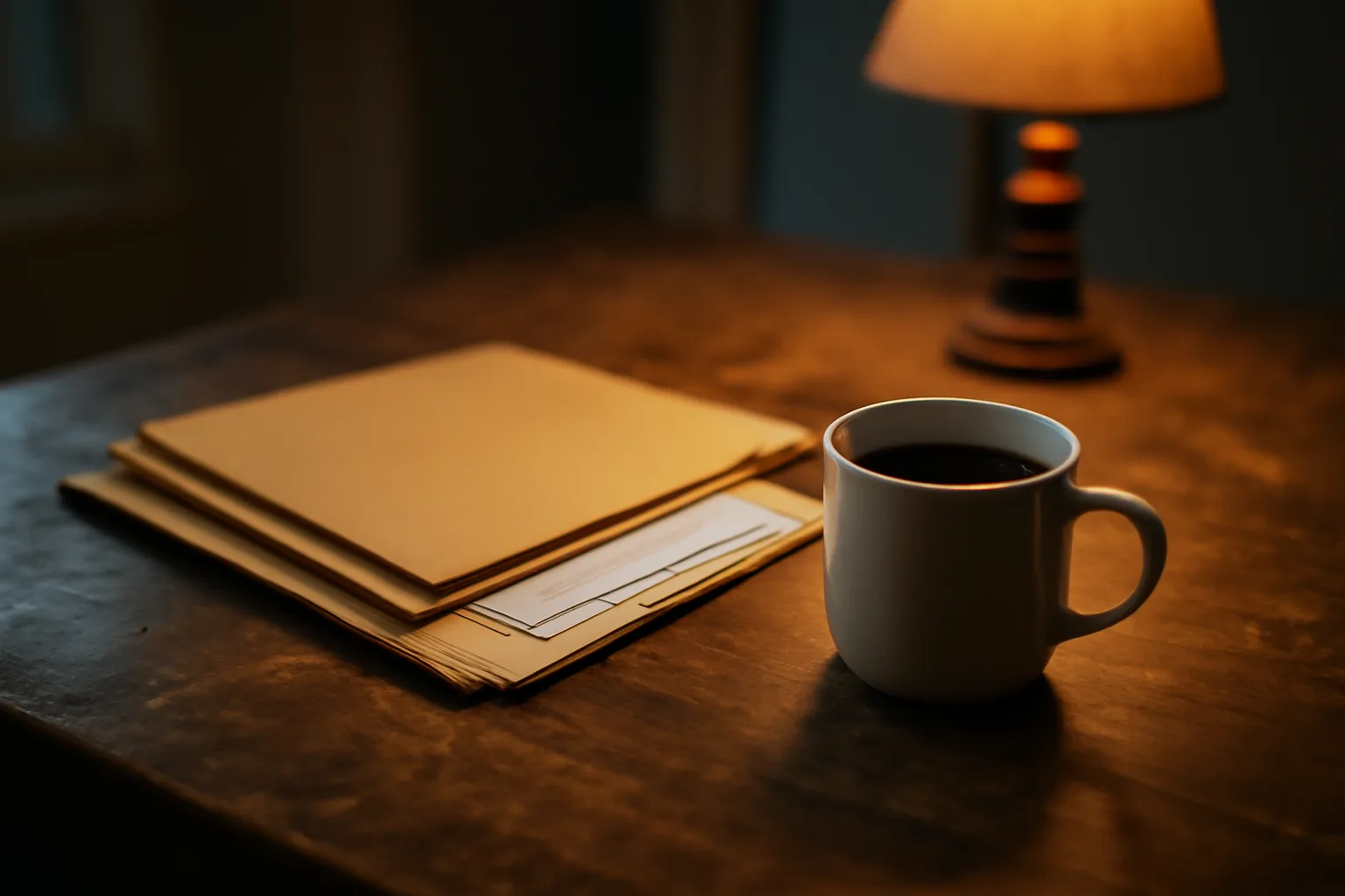 Envelopes and coffee on a kitchen table representing timeshare cancel services paperwork