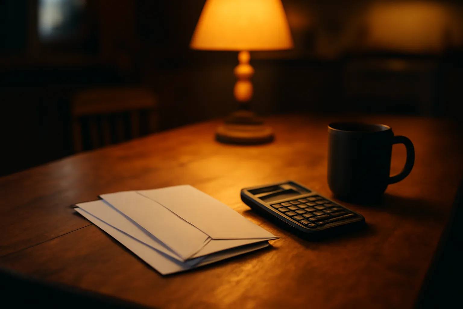 Stack of bills and a calculator on a kitchen table, evoking rising timeshare cancellation concerns