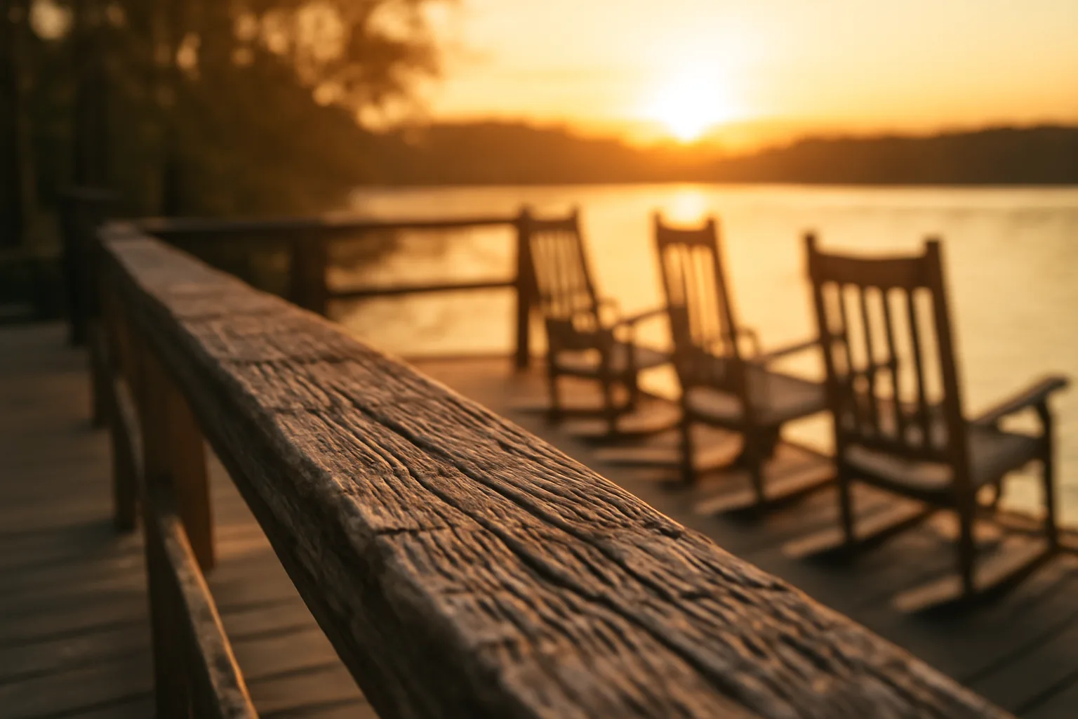 Empty resort dock at sunset symbolizing the timeshare exit decision