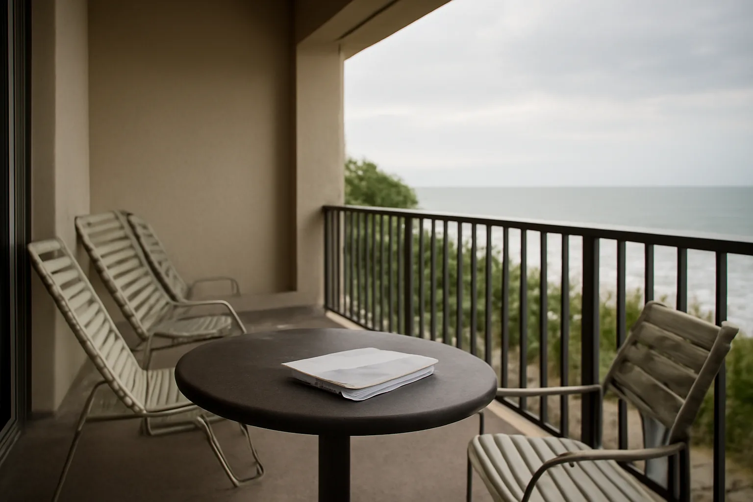 Empty resort balcony at dawn representing rising timeshare maintenance costs