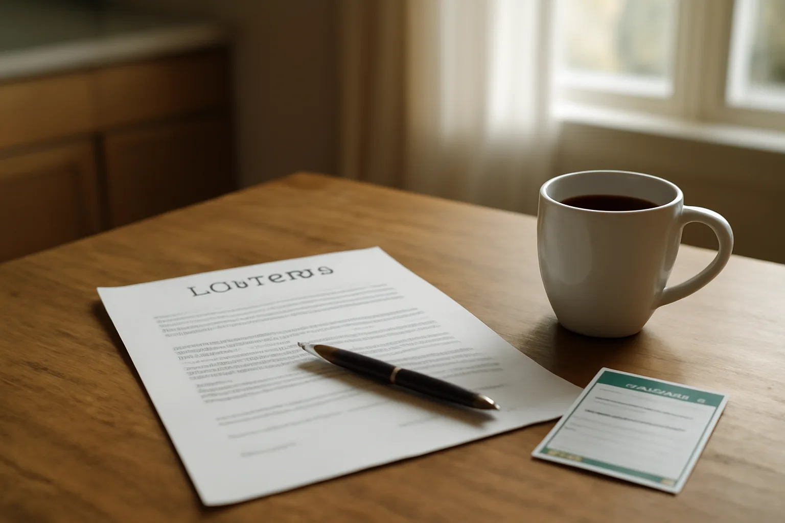 Signed timeshare contract and certified mail receipt on a kitchen table